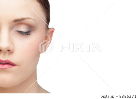 Thinking fresh brunette posing 8386271