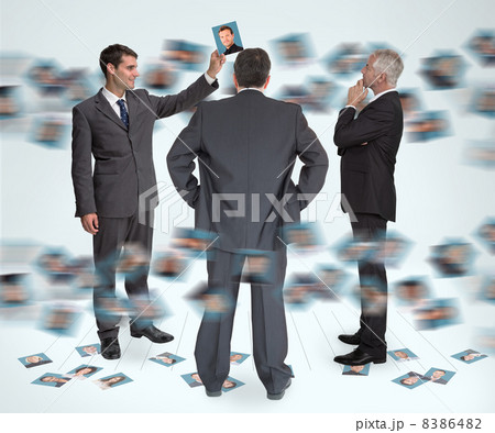 Stylish businessmen working together 8386482