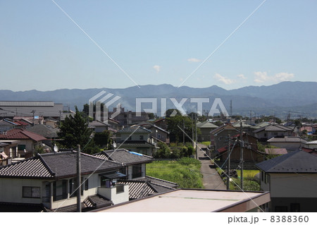 福島県伊達郡桑折町の展望風景 8388360