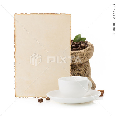 cup of coffee isolated on white 8388733
