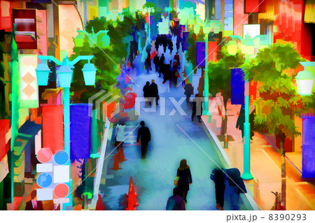 新宿駅東南口武蔵野通り 8390293