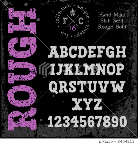 Handmade retro font Handmade retro font 8404915