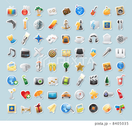 Sticker icons for entertainment 8405035