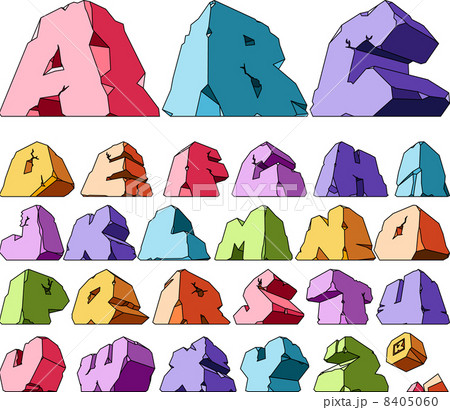 Multicolored alphabet 8405060