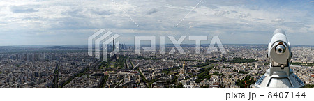 The city skyline at daytime. Paris, France. Taken from the tour The city skyline at daytime. Paris, France. Taken from the tour 8407144