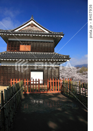 春の上田城址西櫓 春の上田城址西櫓 8407936