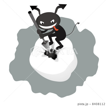 虫歯菌イメージのイラスト素材