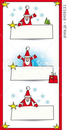 Santa with banners 8409131