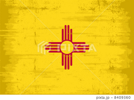 New Mexico grunge Flag.  8409360