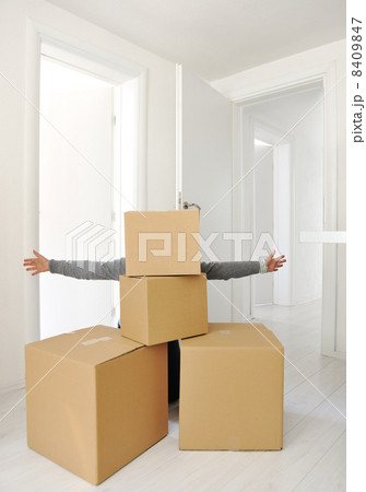 Moving Boxes at new home Moving Boxes at new home 8409847