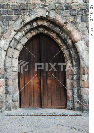 Old big wooden gate 8410505