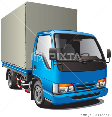small blue truck 8412271