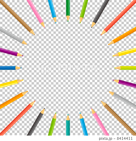 Colored pencil frame 8414411