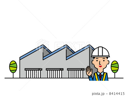 倉庫と警備員 8414415