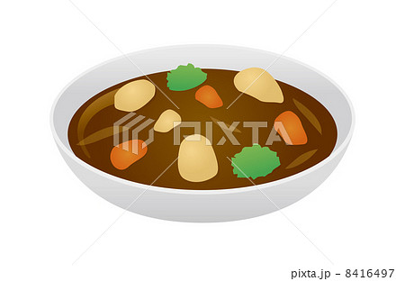 ビーフシチューのイラスト素材