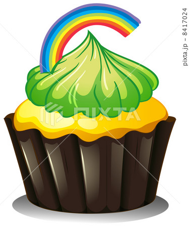 A cupcake with a green icing 8417024