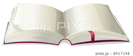 An empty open book 8417148