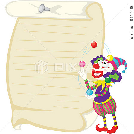 Clown on white 8417686