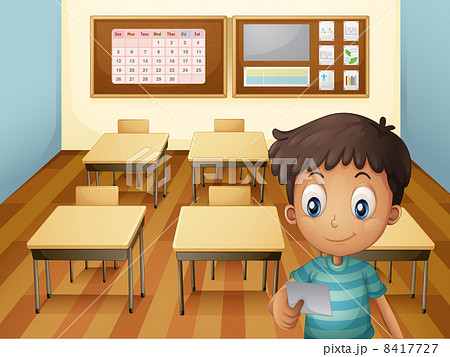A young boy inside the classroom 8417727