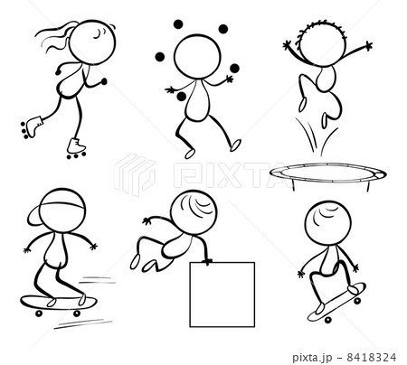 Silhouettes of the different activities Silhouettes of the different activities 8418324