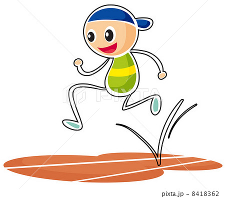 A sketch of a boy running A sketch of a boy running 8418362