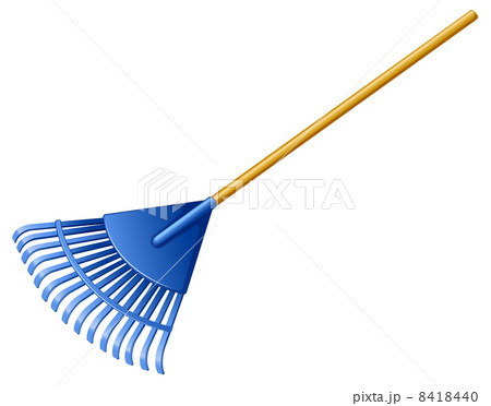 A blue rake A blue rake 8418440