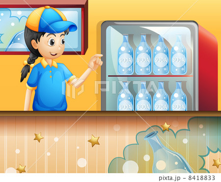 A girl in the soda shop 8418833