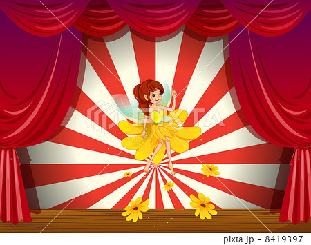 A flower pixie at the stage 8419397