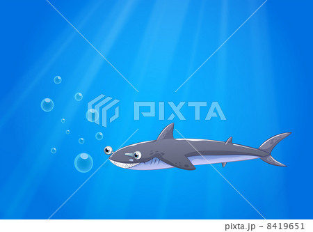 A shark under the sea 8419651