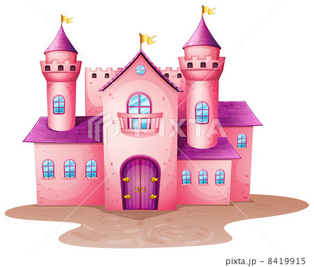 A pink colored castle 8419915