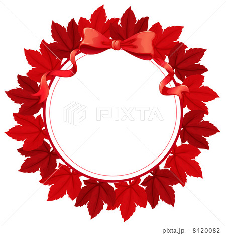 An empty round border template 8420082