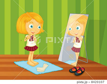 Girl and mirror 8420107