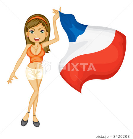 A patriotic woman 8420208