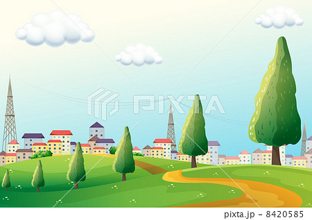 Hills across the neighborhood 8420585