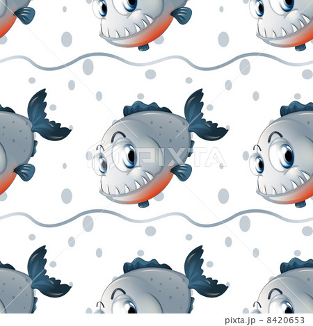 A wallpaper design with big fishes 8420653