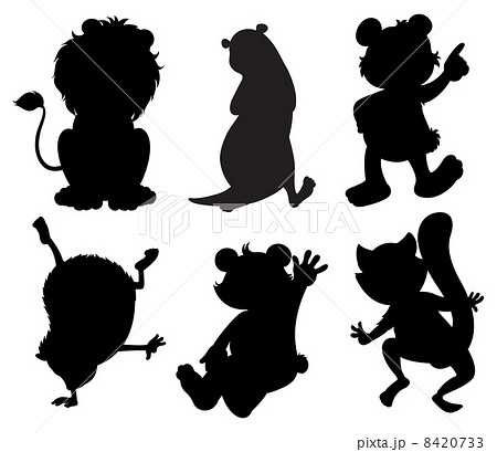 Silhouettes of animals 8420733