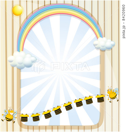 An empty space with bees and stripe shirts An empty space with bees and stripe shirts 8420960