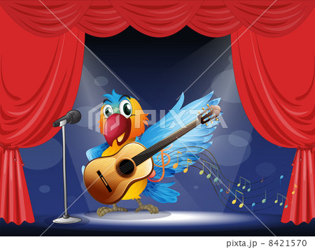 A bird performing above the stage A bird performing above the stage 8421570