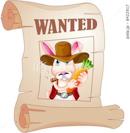 A poster of a wanted bunny A poster of a wanted bunny 8422917