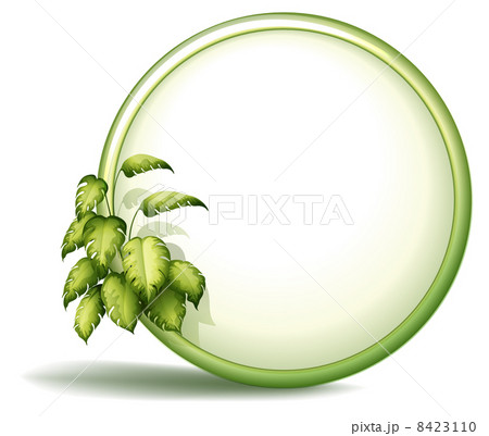 A round empty template with plants A round empty template with plants 8423110