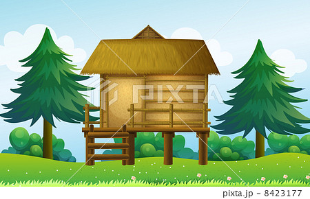 A small house at the top of the hill A small house at the top of the hill 8423177