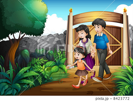 A family inside the gate 8423772