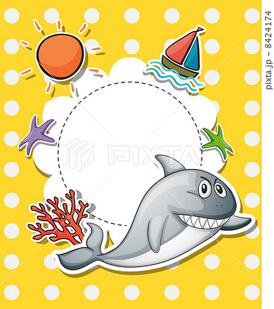 A stationery with a big gray shark 8424174