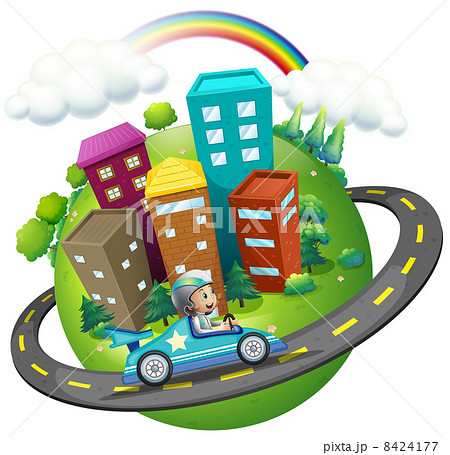 A boy travelling around the city A boy travelling around the city 8424177