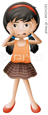 A stressed little girl 8424193