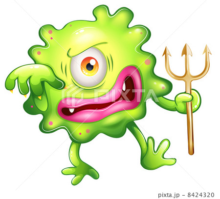 A horrified looking green monster 8424320
