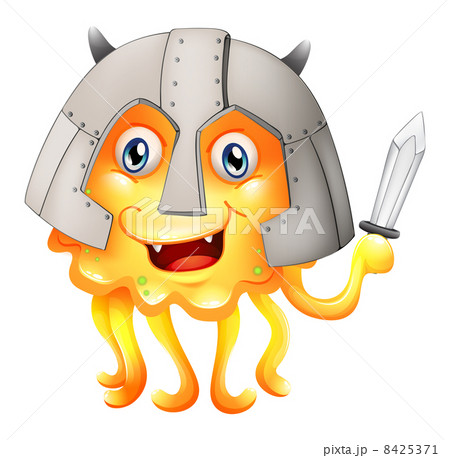 A monster with a sword and a helmet 8425371