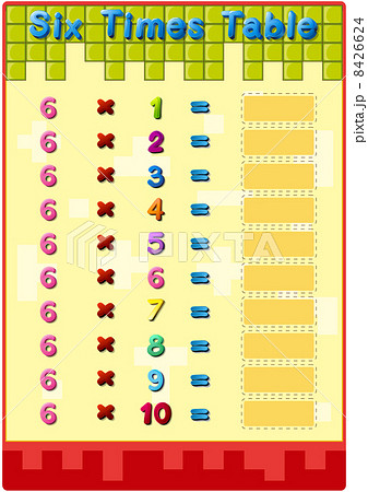 Times table card Times table card 8426624