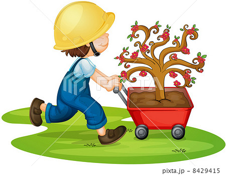 a boy carrying tree a boy carrying tree 8429415