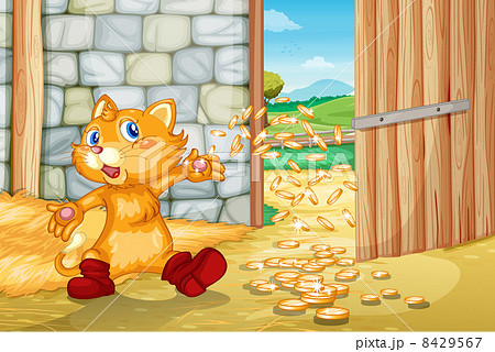Kitten with coins 8429567